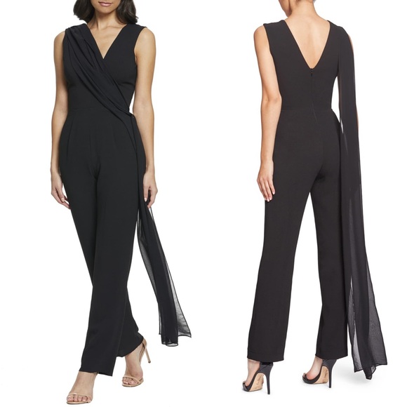 Dress The Population Robbie Drape Jumpsuit - Picture 2 of 3